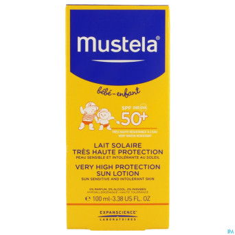 Mustela bb sl lait tres haute protection 50+ 100ml
