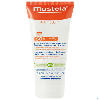 Mustela bb sl lait tres haute protection 50+ 100ml