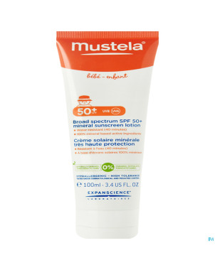 Mustela bb sl lait tres haute protection 50+ 100ml