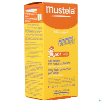 Mustela bb sl lait tres haute protection 50+ 100ml