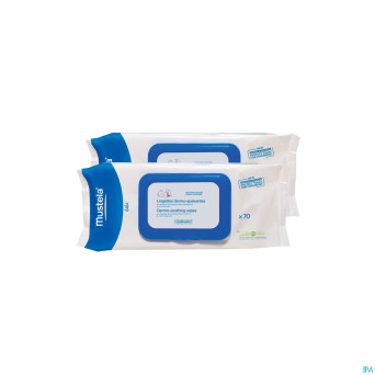 Mustela bb lingettes nettoy.+apais.duo offre  2x70