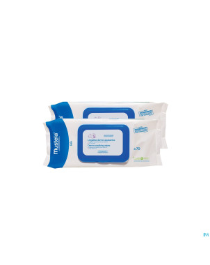 Mustela bb lingettes nettoy.+apais.duo offre  2x70