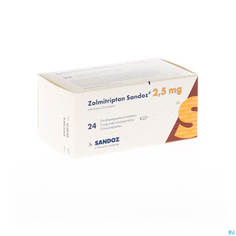 Zolmitriptan sandoz 2,5 mg comp orodisp 24