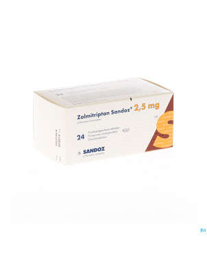 Zolmitriptan sandoz 2,5 mg comp orodisp 24