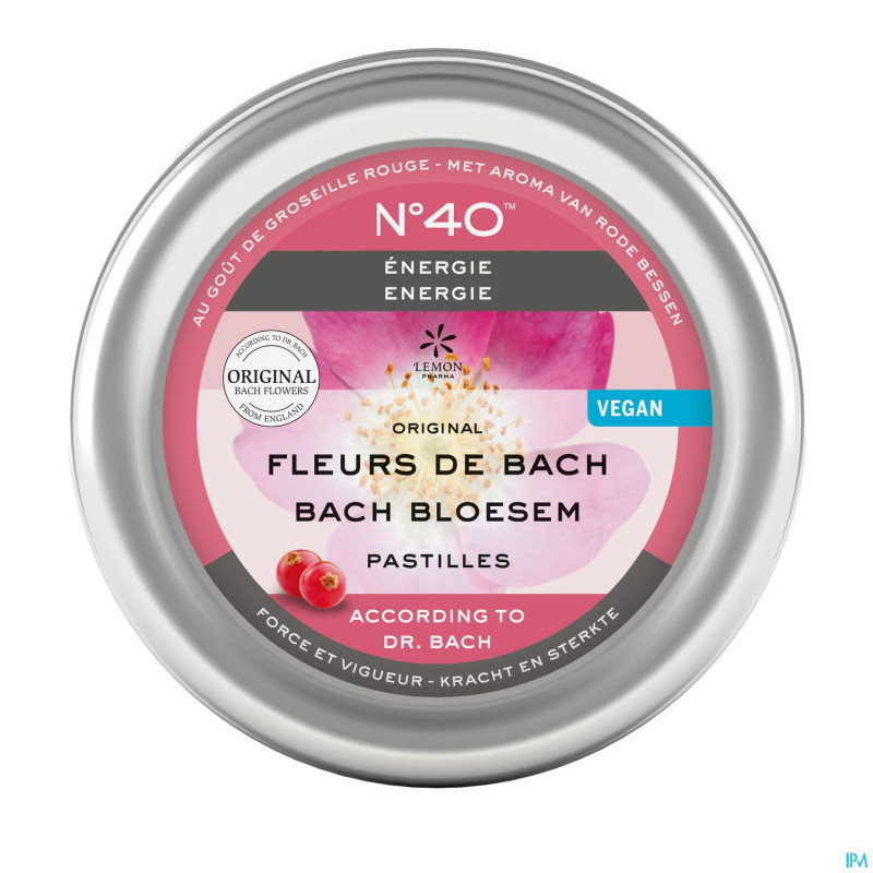 Fleurs de bach n40 pastilles energie 50g