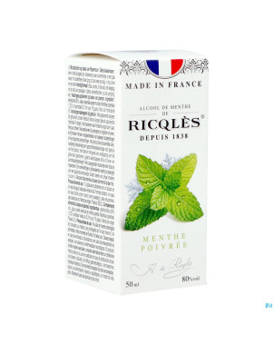 Ricqles alcool de menthe fl  5cl