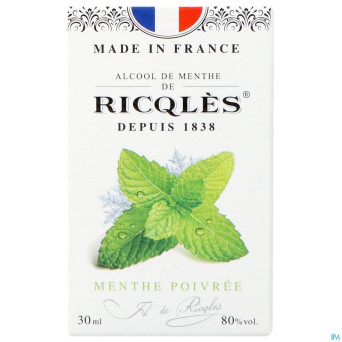 Ricqles alcool de menthe fl 3cl