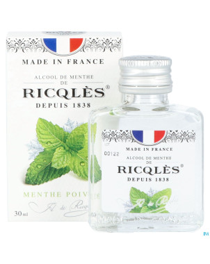 Ricqles alcool de menthe fl 3cl
