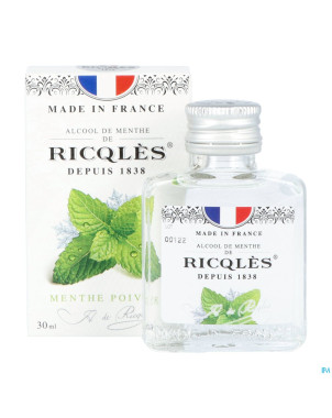Ricqles alcool de menthe fl 3cl