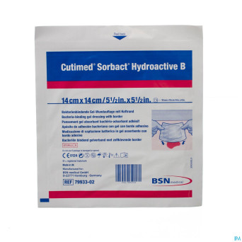 Cutimed sorbact hydroactive b 14x14,0cm  1 7993302