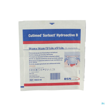Cutimed sorbact hydroactive b 14x14,0cm  1 7993302