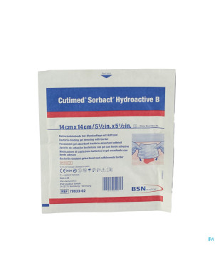 Cutimed sorbact hydroactive b 14x14,0cm  1 7993302