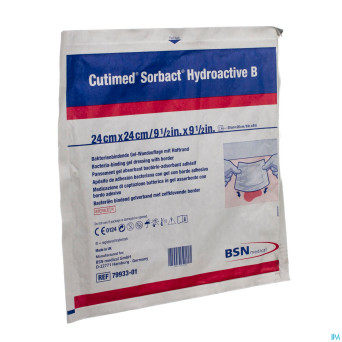 Cutimed sorbact hydroactive b 24x24,0cm  1 7993301