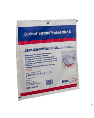 Cutimed sorbact hydroactive b 24x24,0cm  1 7993301