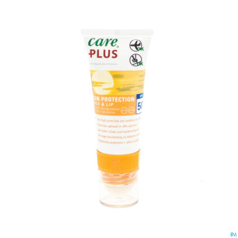 Care plus protect. sol. visage&levres spf50+ 20ml