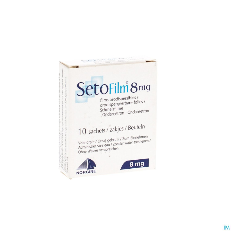 Setofilm 8 mg folies sachets zakjes 10