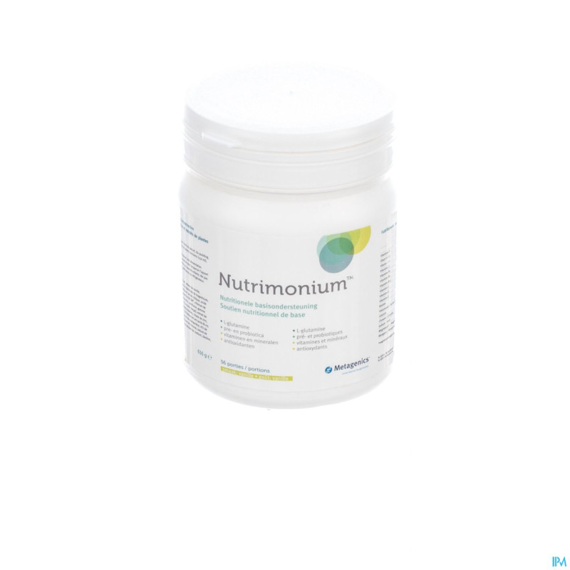 Nutrimonium vanille nf   pdr 626g 15817 metagenics
