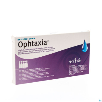 Ophtaxia sol sterile pr bains yeux 10x5ml
