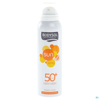 Bodysol sun aerosol ip50+ 150ml new cfr 3190824