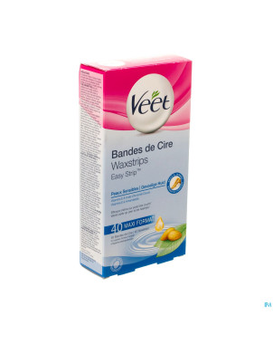 Veet easy strip bandes cire pretes emploi    40