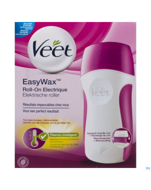 Veet easy wax roll-on elec.chauf.cire+rechar. 50ml