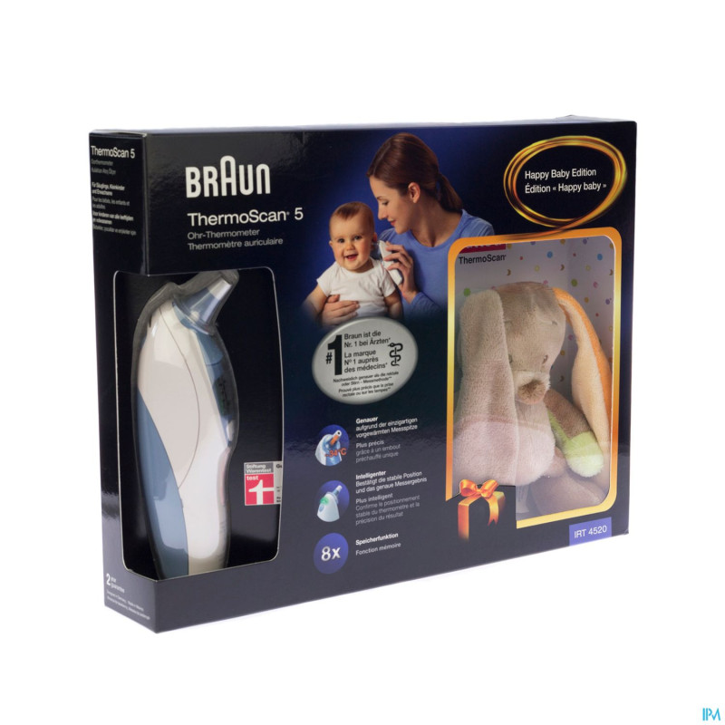 Braun thermoscan 5 thermom.auric.+pelu.lapin promo