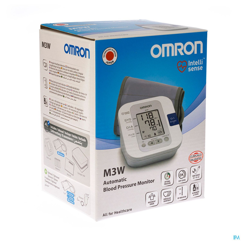 Omron tensiometre bras m3w hem7202e brassard m+l