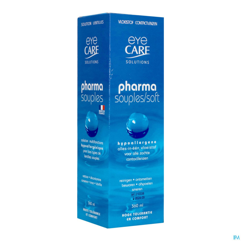 Eye care pharma souples sol lentil. contact  360ml