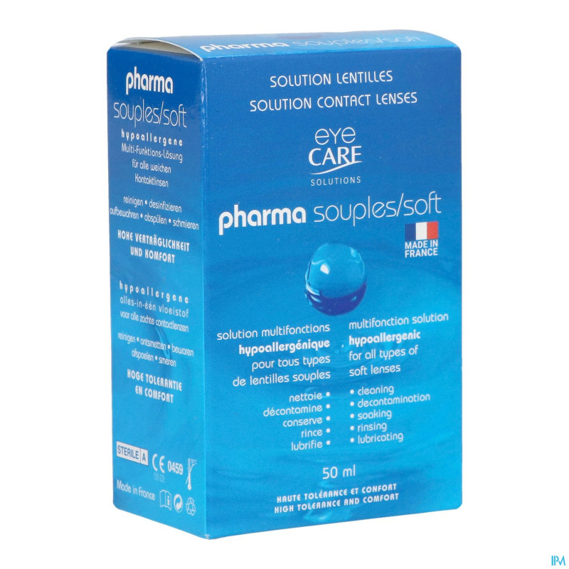 Eye care pharma souples sol lentil.contact fr 50ml