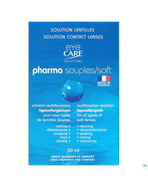 Eye care pharma souples sol lentil.contact fr 50ml