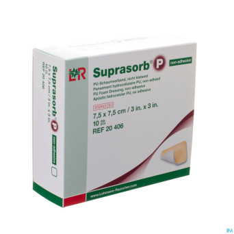 Suprasorb p mousse pu n/adh wcl  7,5x 7,5 10 20406