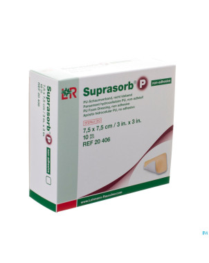 Suprasorb p mousse pu n/adh wcl  7,5x 7,5 10 20406