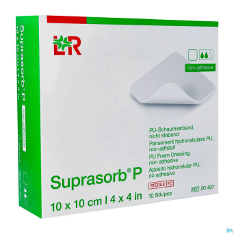 Suprasorb p mousse pu n/adh wcl 10,0x10,0 10 20407