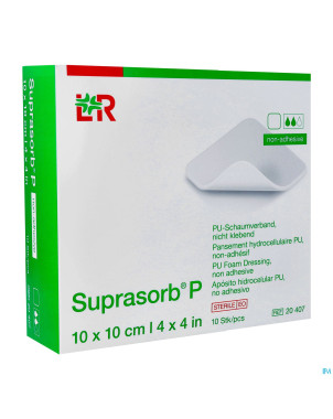 Suprasorb p mousse pu n/adh wcl 10,0x10,0 10 20407