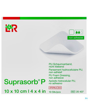 Suprasorb p mousse pu n/adh wcl 10,0x10,0 10 20407