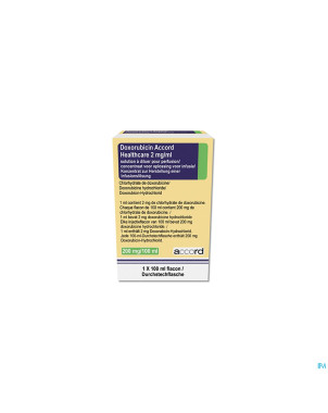Doxorubicin accord 2mg/ml fl inj 100ml