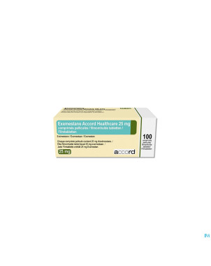 Exemestan 25 mg accord comp pell 100