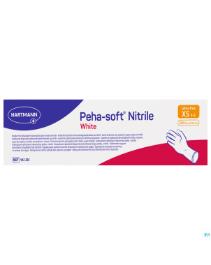 Peha soft gants nitrile blanc xs 200 9422056