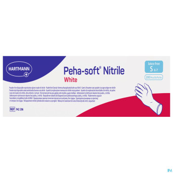 Peha soft gants nitrile blanc  s 200 9422066