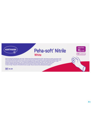 Peha soft gants nitrile blanc xl 180 9422096