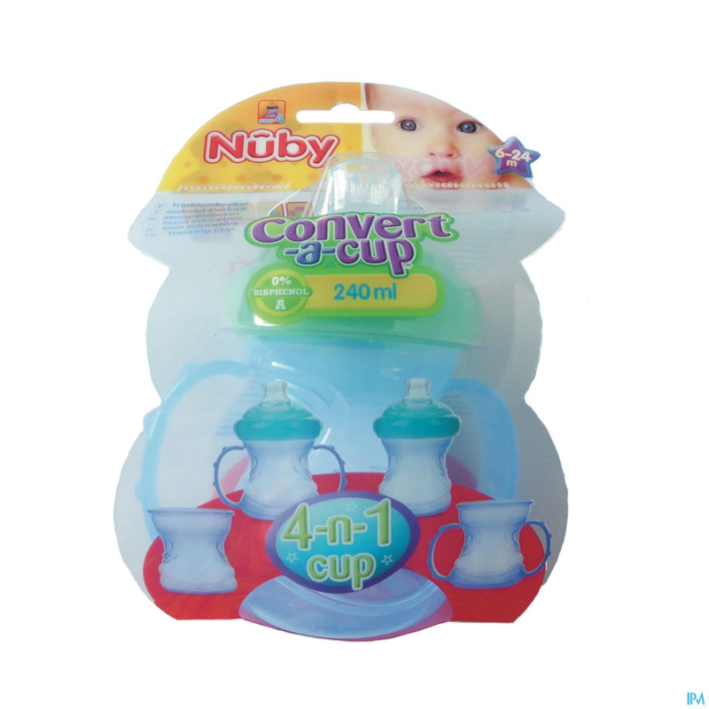 Nuby biberon educatif a/goutte 300ml +4m
