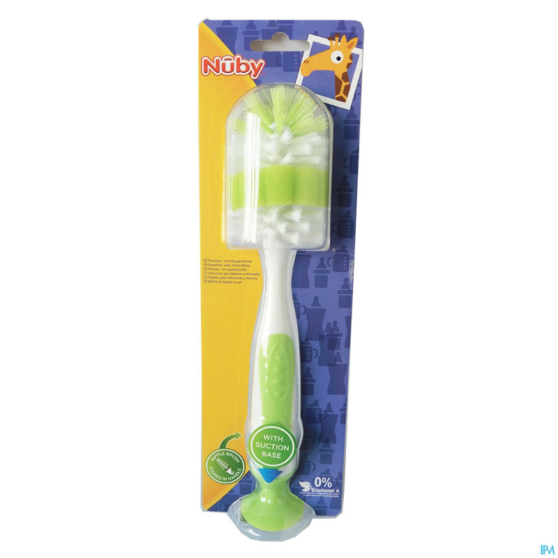 Nuby goupillon + biberon tetines integres