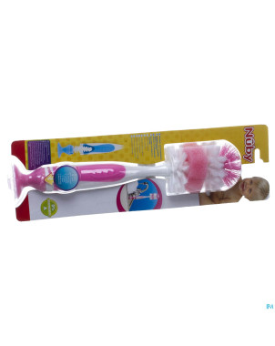 Nuby goupillon + biberon tetines integres