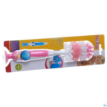 Nuby goupillon + biberon tetines integres