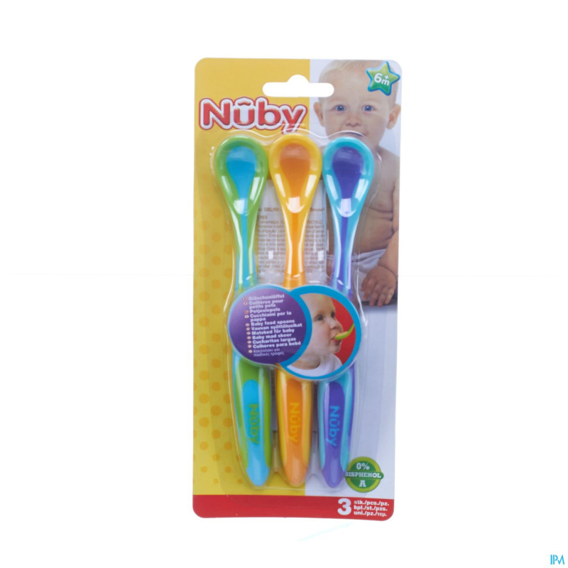 Nuby cuillere pr petit pot 3 +6m