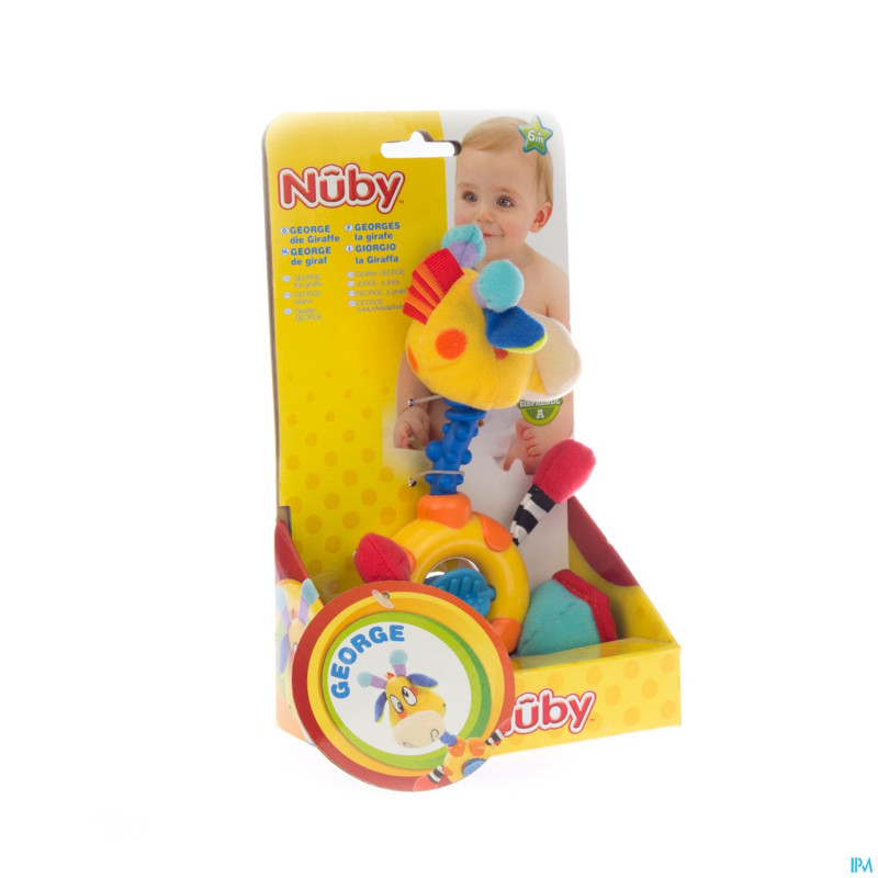 Nuby george figure dentition+jouet en 1 +6m
