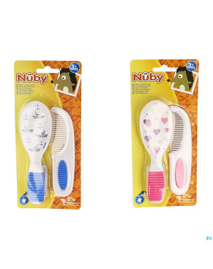 Nuby set peigne+brosse +3m