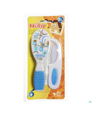 Nuby set peigne+brosse +3m