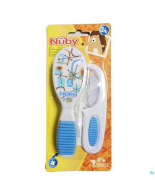 Nuby set peigne+brosse +3m