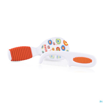 Nuby set peigne+brosse +3m